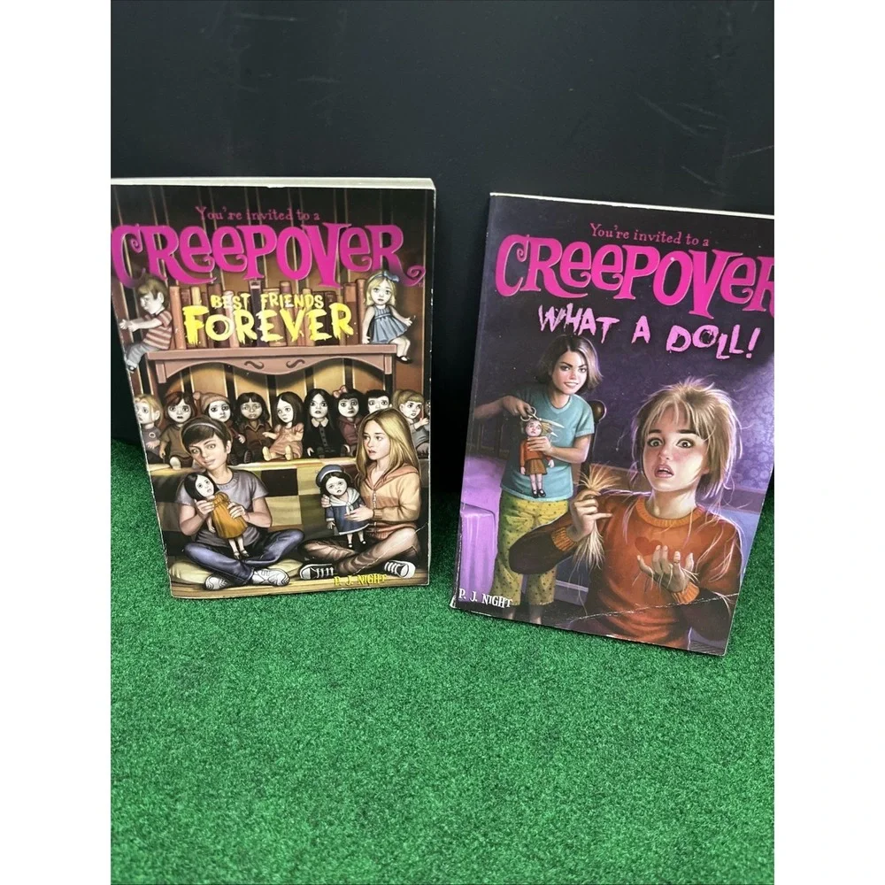 Lot of 8 Suspence Childrens Books Haunted Museum Creepover Rotten Apple Books